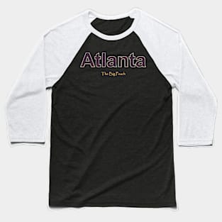 Atlanta Grunge Text Baseball T-Shirt